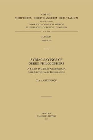 Syriac Sayings of Greek Philosophers