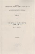 Un Livre de Pharmacopee En Syriaque