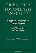 Egyptian Language in Greek Sources