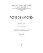 Actes de Vatopedi. III
