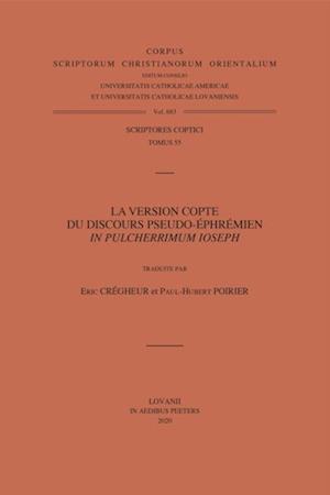 La version copte du discours pseudo-ephremien In pulcherrimum Ioseph. V.