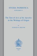 Text of Acts of the Apostles in the Writings of Origen