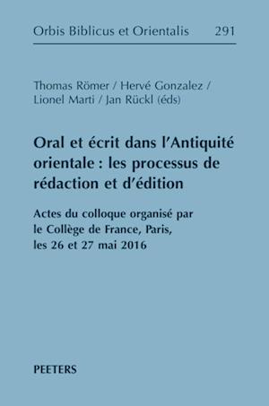 Oral et ecrit dans l''Antiquite orientale