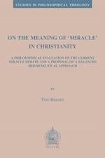 On the Meaning of 'Miracle' in Christianity