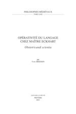 Operativite du langage chez Maitre Eckhart