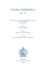 Studia Patristica. Vol. CIX - Papers presented at the Eighteenth International Conference on Patristic Studies held in Oxford 2019