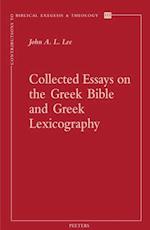 Collected Essays on the Greek Bible and Greek Lexicography