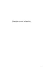 Adhesion Aspects in Dentistry