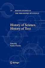 History of Science, History of Text