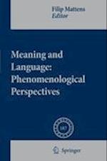 Meaning and Language: Phenomenological Perspectives