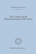 The Context of the Phenomenological Movement