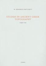 Studies in Ancient Greek Topography