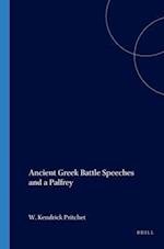 Ancient Greek Battle Speeches and a Palfrey