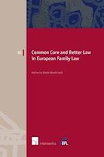 Common Core and Better Law in European Family Law