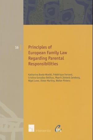 Principles of European Family Law Regarding Parental Responsibilities