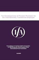Tax Consequences Of Pension Provision For The Internationally Tra