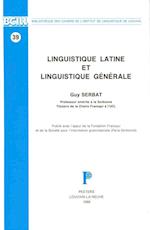 Linguistique Latine Et Linguistique Generale