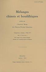 Melanges Chinois Et Bouddhiques, Volume 5