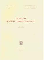 Studies in Ancient Hebrew Semantics