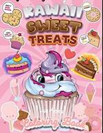Kawaii Sweet Treats Coloring Book