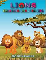 Lions coloring book for kids