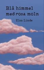 Blå himmel med rosa moln