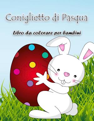 Libro da colorare coniglietto di Pasqua