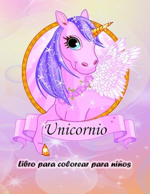 Libro para colorear de unicornios para niños
