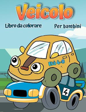 Libro da colorare di veicoli per bambini