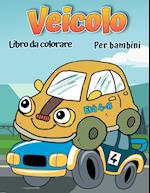 Libro da colorare di veicoli per bambini