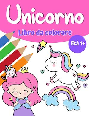 Libro da colorare magico unicorno per ragazze 1+