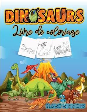 Dinosaures Livre de Coloriage