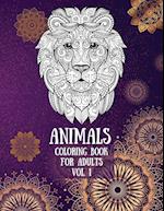 Animals Coloring Book for Adults Vol. 1