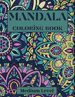 Mandala Coloring Book Medium Level 