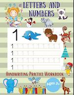 Letters and Numbers Handwriting Practice Workbooks 