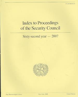 Index to Proceedings of the Security Council 2007