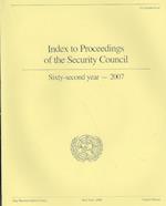 Index to Proceedings of the Security Council 2007