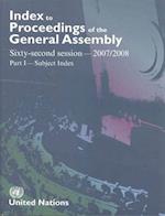 Index to Proceedings of the General Assembly 2007-2008