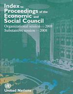 Index to Proceedings of the Economic and Social Council 2008