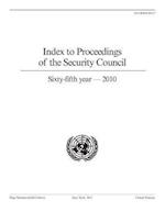 Index to Proceedings of the Security Council 2010