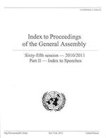 Index to Proceedings of the General Assembly 2010-2011