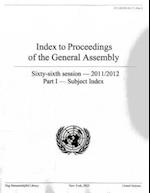 Index to Proceedings of the General Assembly 2011-2012