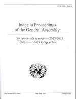 Index to Proceedings of the General Assembly