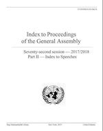 Index to Proceedings of the General Assembly 2017/2018