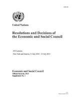 Resolutions and Decisions of the Economic and Social Council