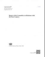 Report of the Committee on Relations with the Host Country