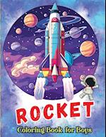 Rocket Coloring Book for Boys