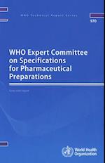 WHO Expert Committee on Specifications for Pharmaceutical Preparations