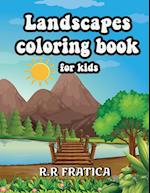Landscapes coloring book for kids