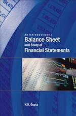 Introduction to Balance Sheet and Study of Financial Statements